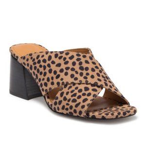 NIB Nine West Glimpse Heel Leopard Sandal 6/6.5